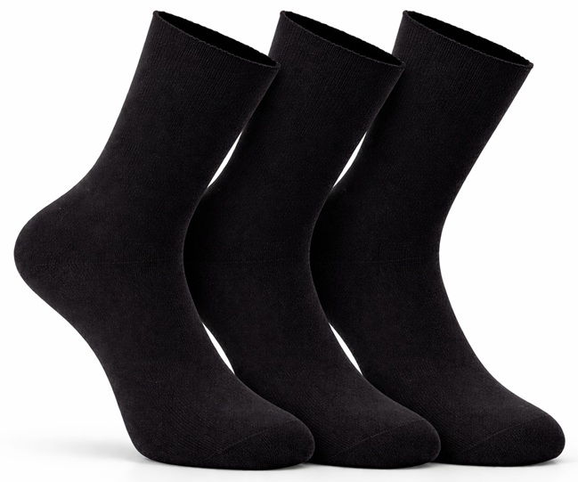 3-Pack Zent Lösresår Strumpor, Svart