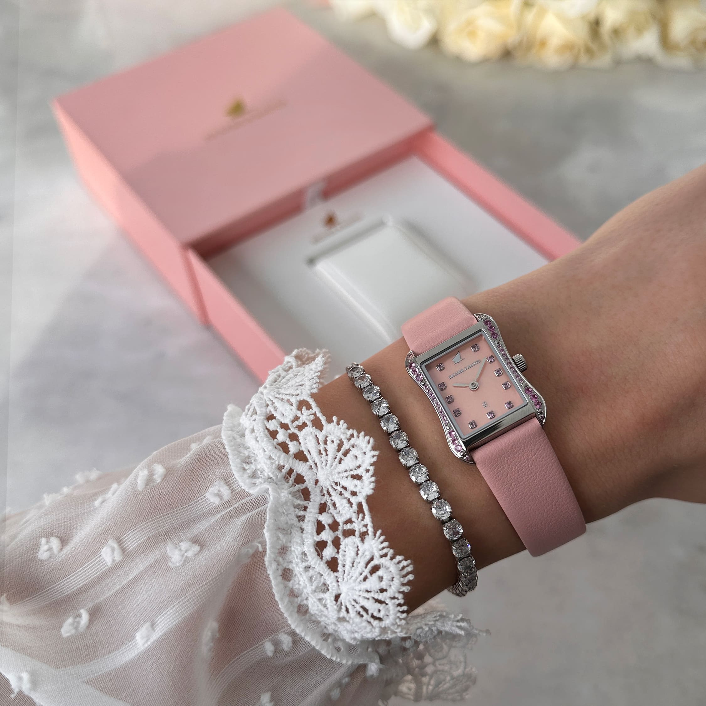 H&B Cronvas, Powder Pink, Silver - 7