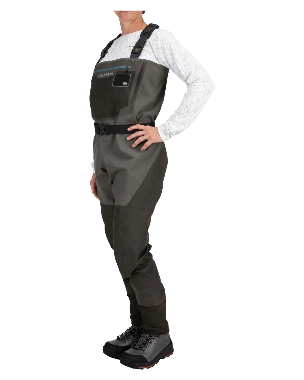 Simms Wms G3 Stockingfoot - Gunmetal - 5