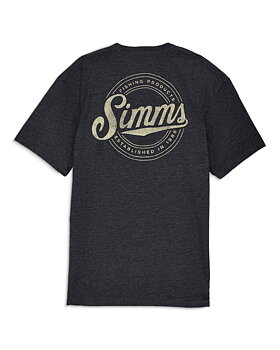Simms Circle Lockup T-Shirt - Charcoal Heather