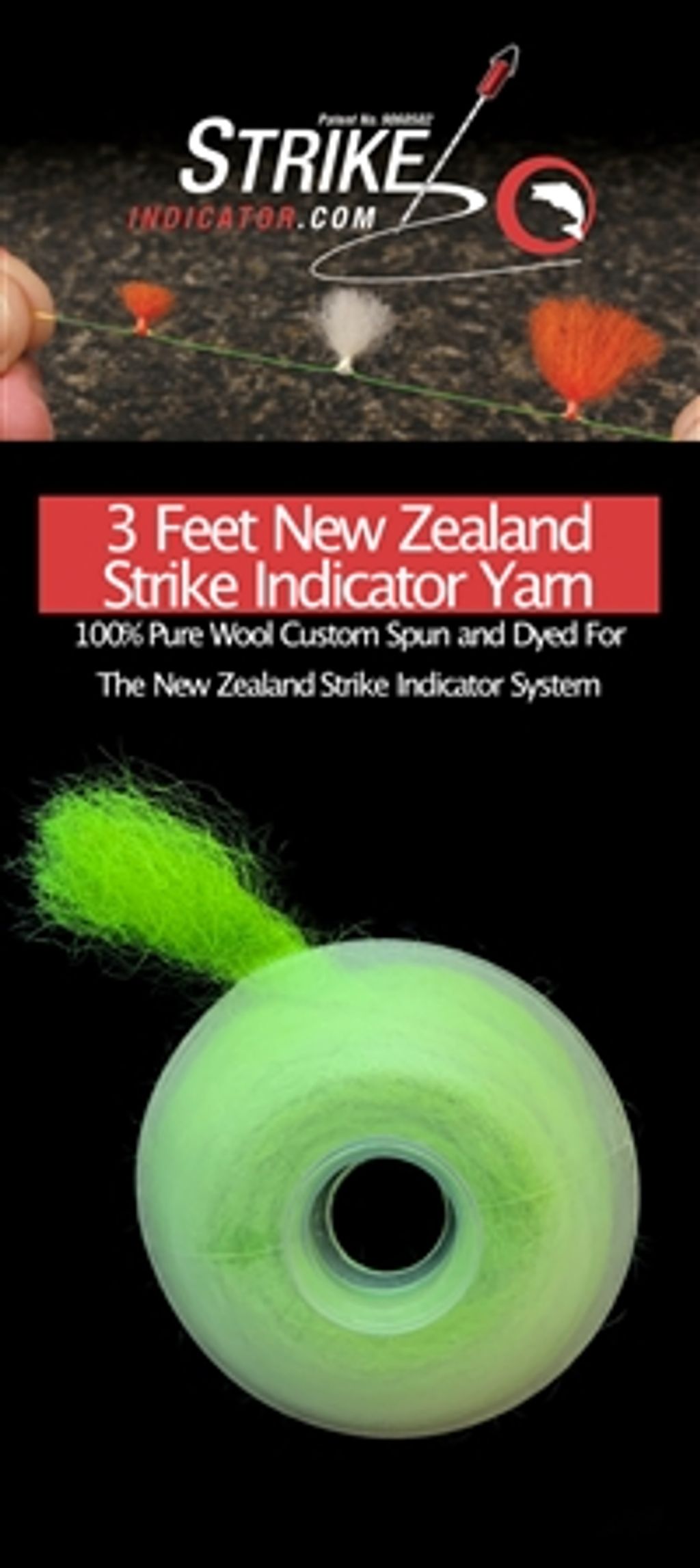 NZ Strike Indicator Company  - Wool on Spool - 3