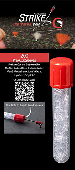 NZ Strike Indicator Company Pre-Cut Sleeves in Vial