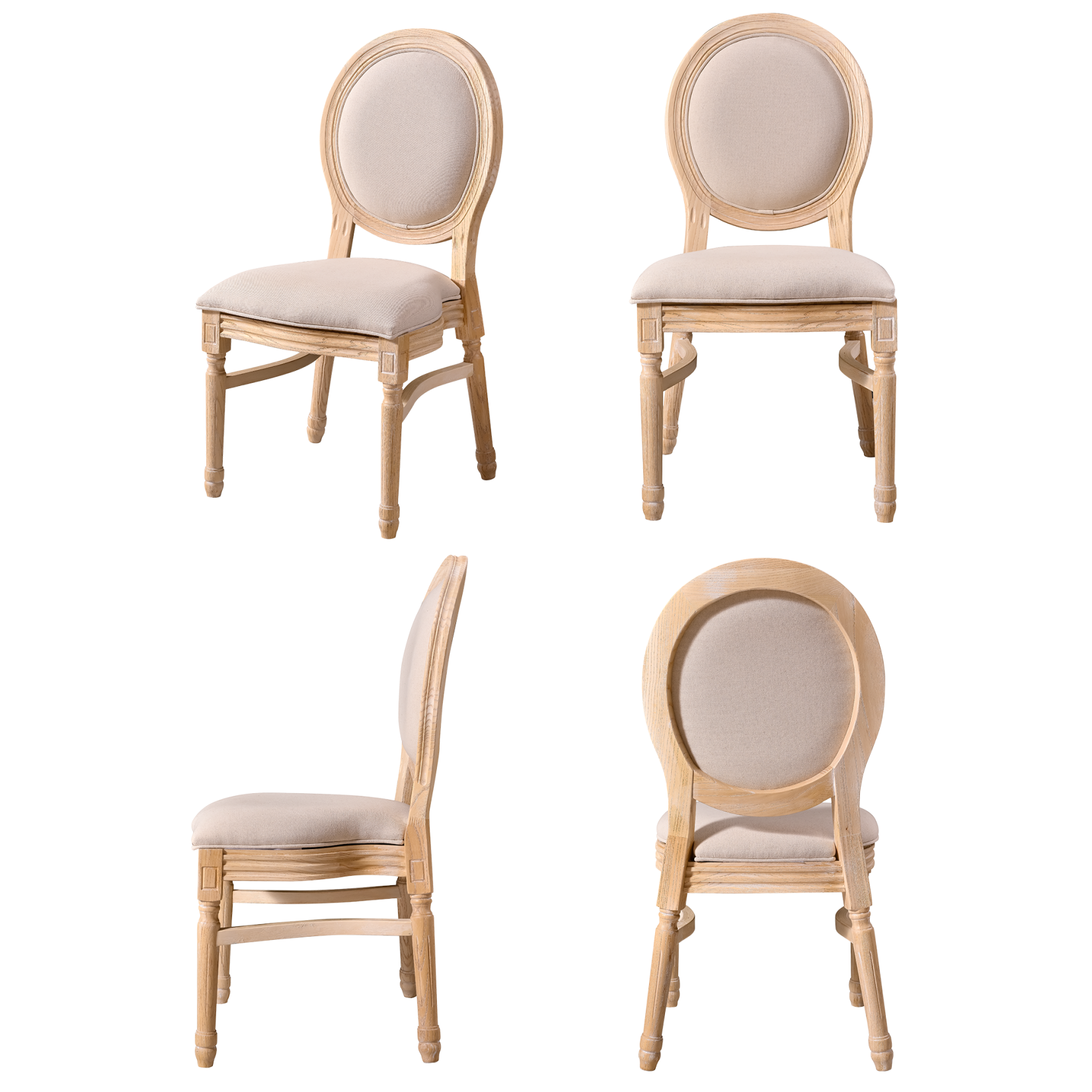 Restaurangstol i trä Monarch klädd stol