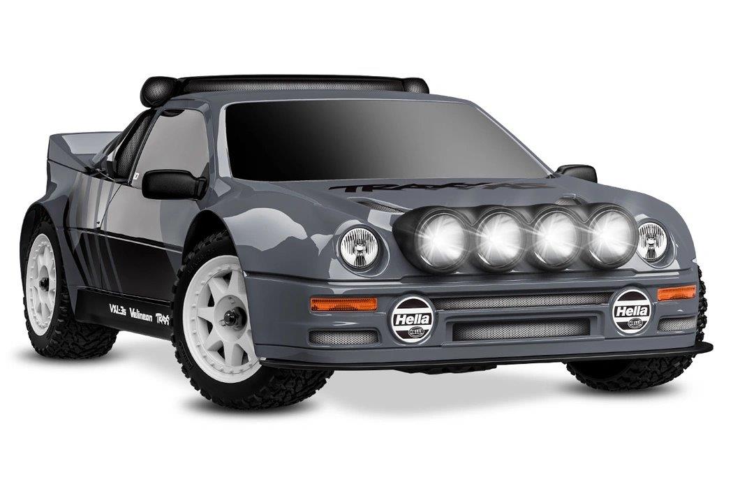 Traxxas Mini Rally Ford RS200 RTR TQi VXL-3s Grå - USB-C Laddare / 2s LiPo