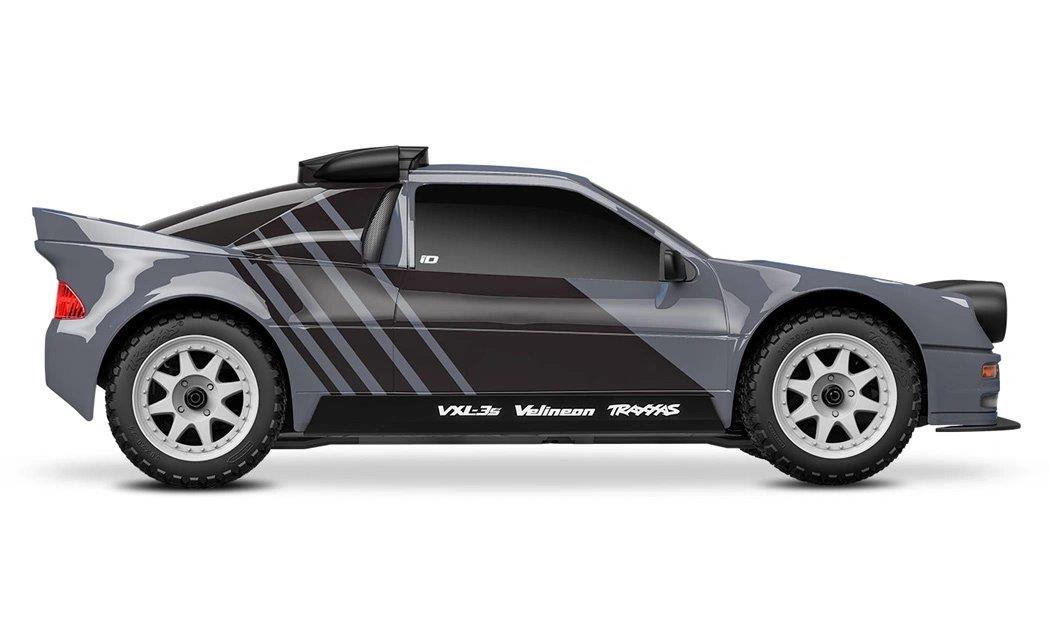 Traxxas Mini Rally Ford RS200 RTR TQi VXL-3s Grå - USB-C Laddare / 2s LiPo - 3