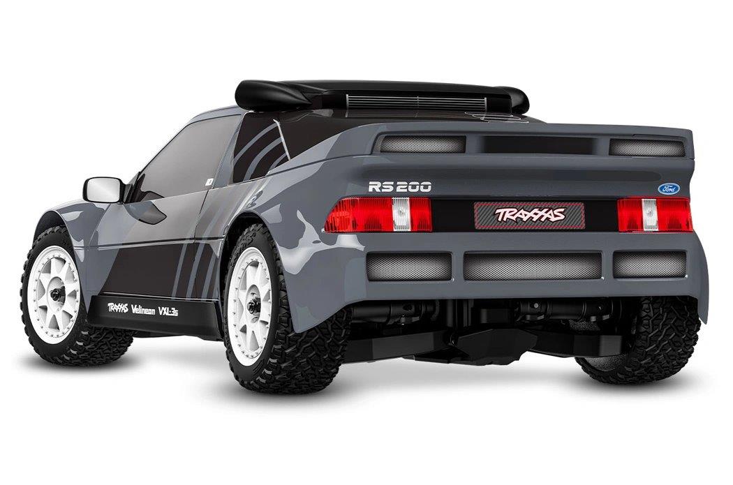 Traxxas Mini Rally Ford RS200 RTR TQi VXL-3s Grå - USB-C Laddare / 2s LiPo - 2