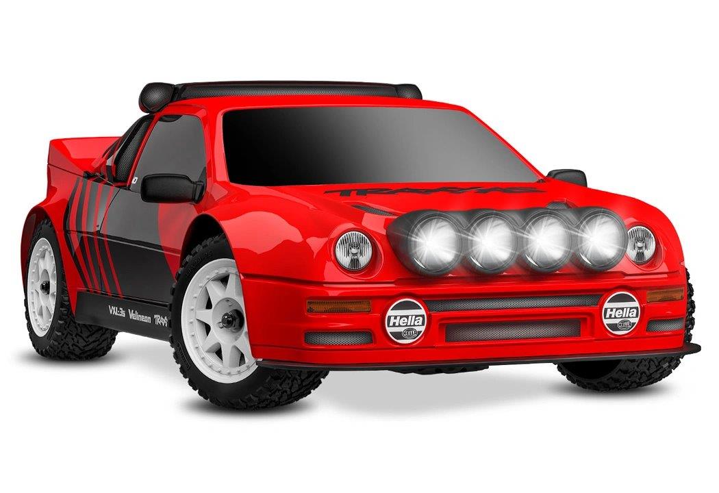 Traxxas Mini Rally Ford RS200 RTR TQi VXL-3s Röd - USB-C Laddare / 2s LiPo