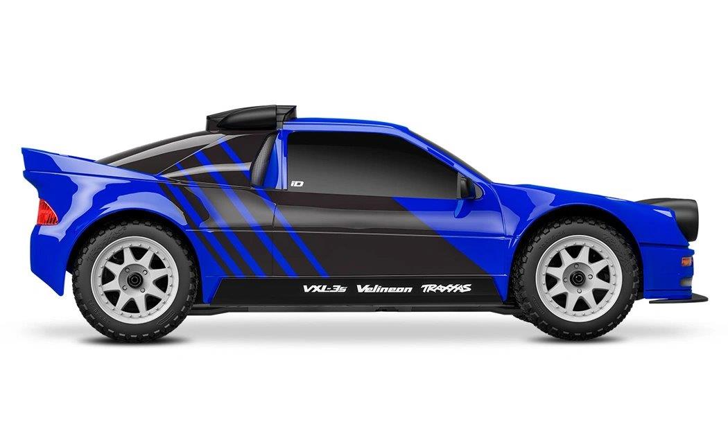 Traxxas Mini Rally Ford RS200 RTR TQi VXL-3s Blå - USB-C Laddare / 2s LiPo - 3