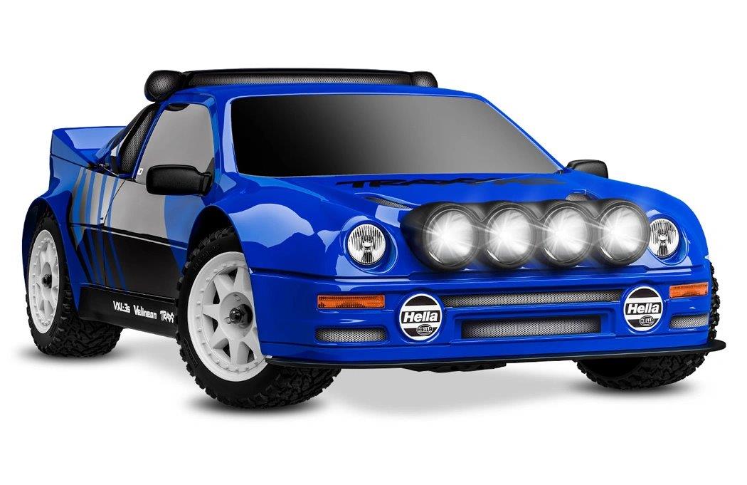 Traxxas Mini Rally Ford RS200 RTR TQi VXL-3s Blå - USB-C Laddare / 2s LiPo