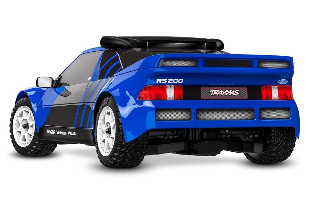 Traxxas Mini Rally Ford RS200 RTR TQi VXL-3s Blå - USB-C Laddare / 2s LiPo - 2