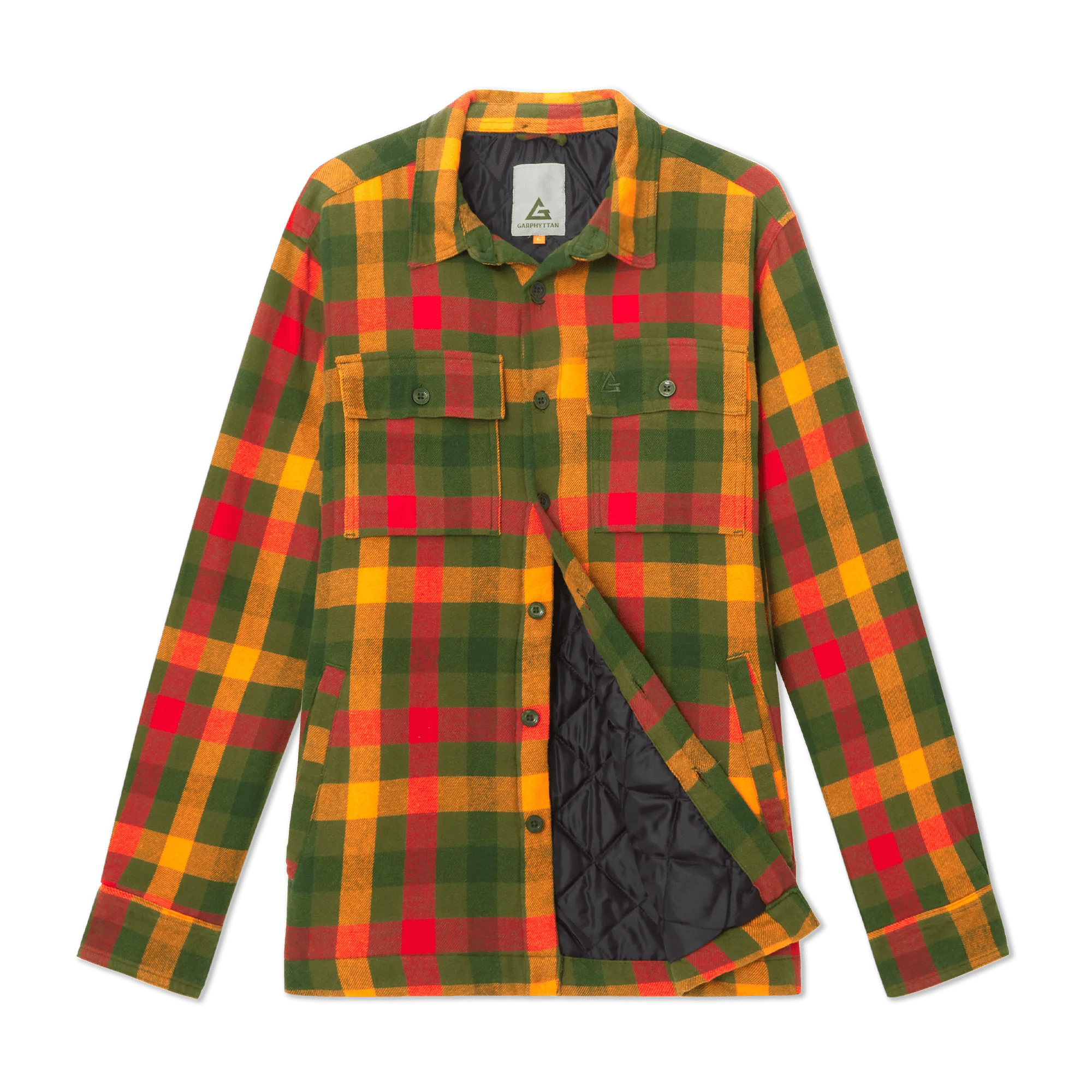 Garphyttan Crafter Insulated Shirt M Green/orange