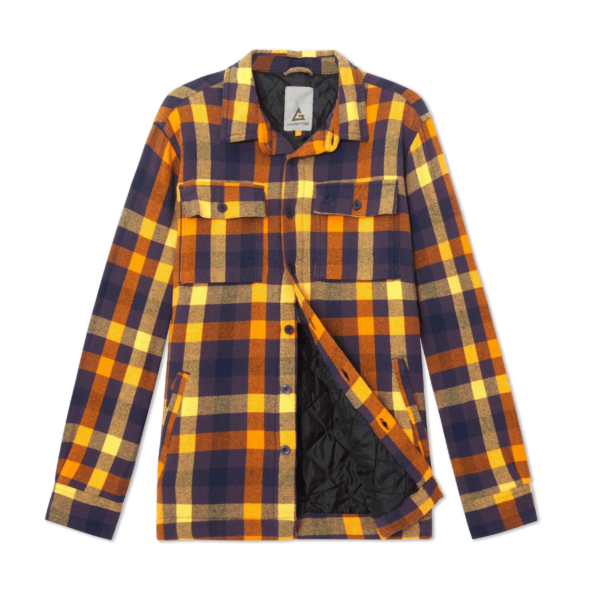Garphyttan Crafter Insulated Shirt M Purple/mustard