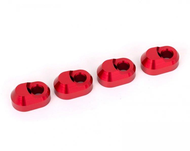Traxxas Hållare Stötdämparaxel Alu Röd (4) X-Maxx, XRT