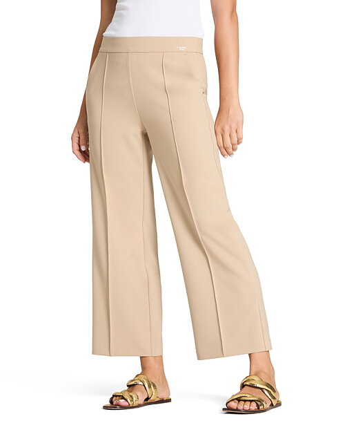 Byxa Cameron sytt pressveck safari-beige