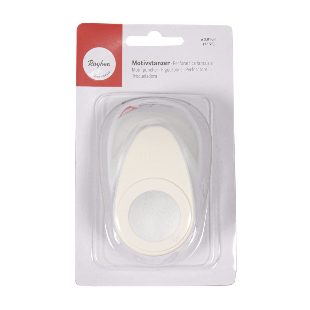 Rund  - motivstans - ø 3,81 cm, Rayher - 2