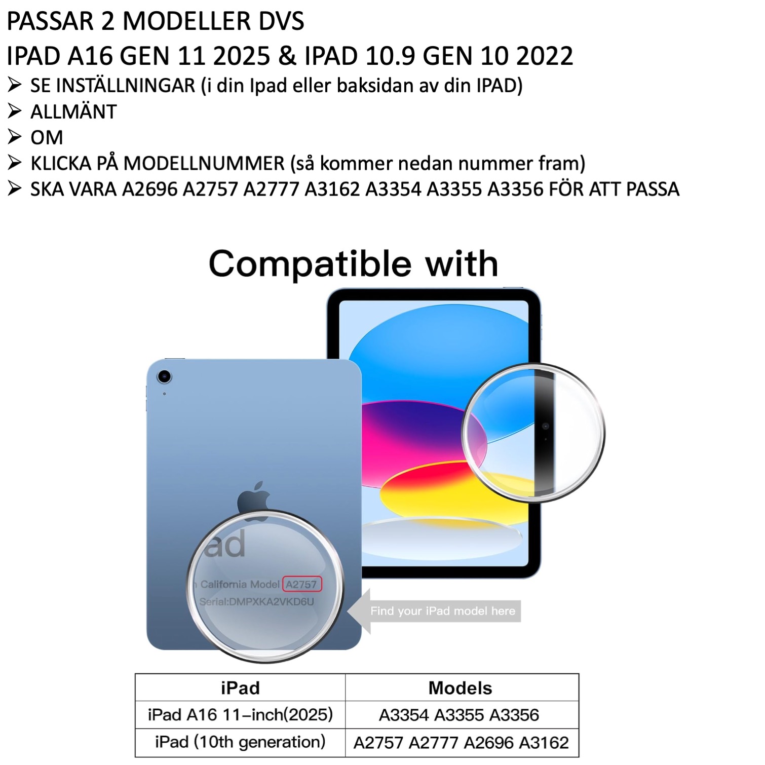 2-PACK iPad (A16) gen 11 2025 skärmskydd härdat glas 9H - 2