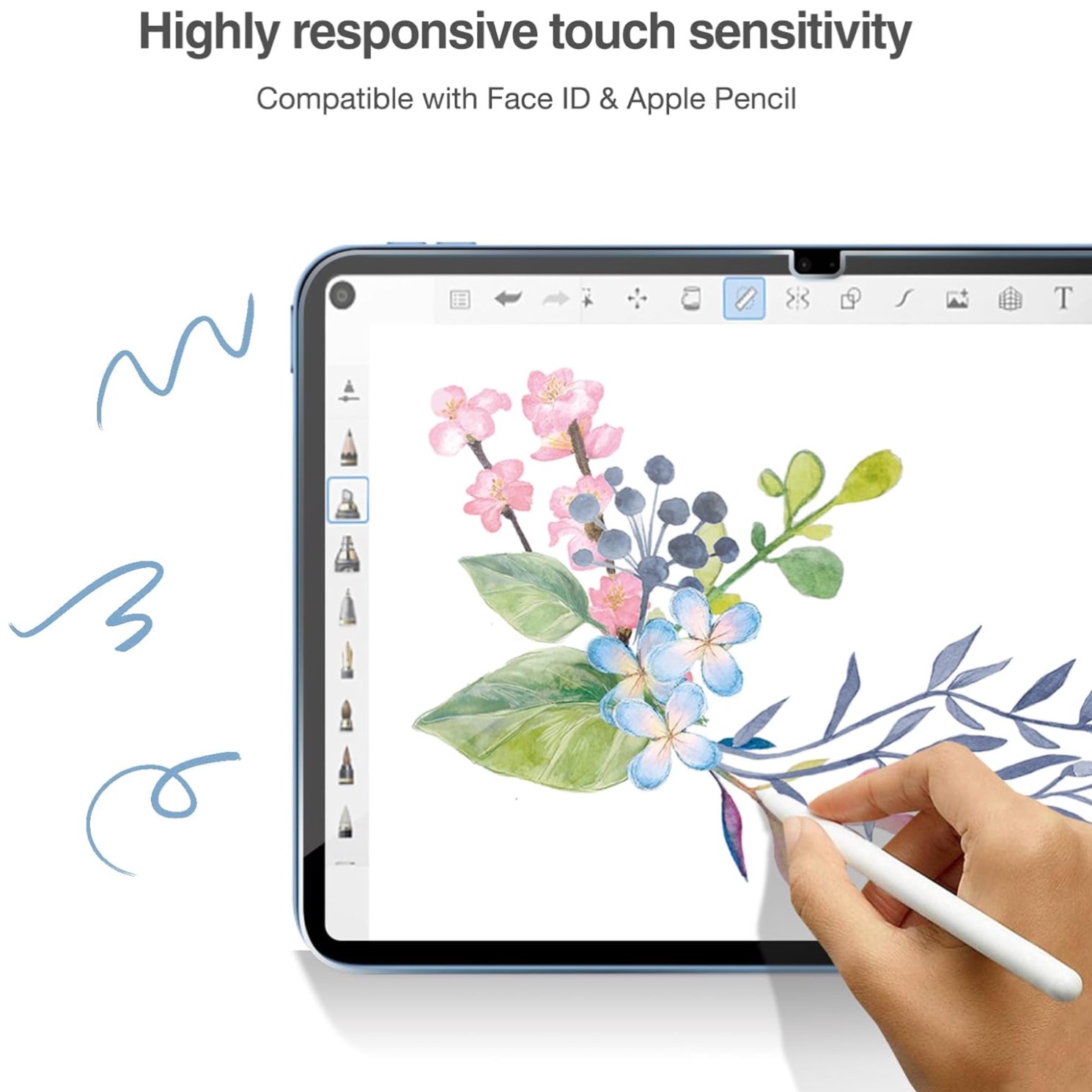 iPad 10,9 gen 10 2022 skärmskydd härdat glas 9H - 6