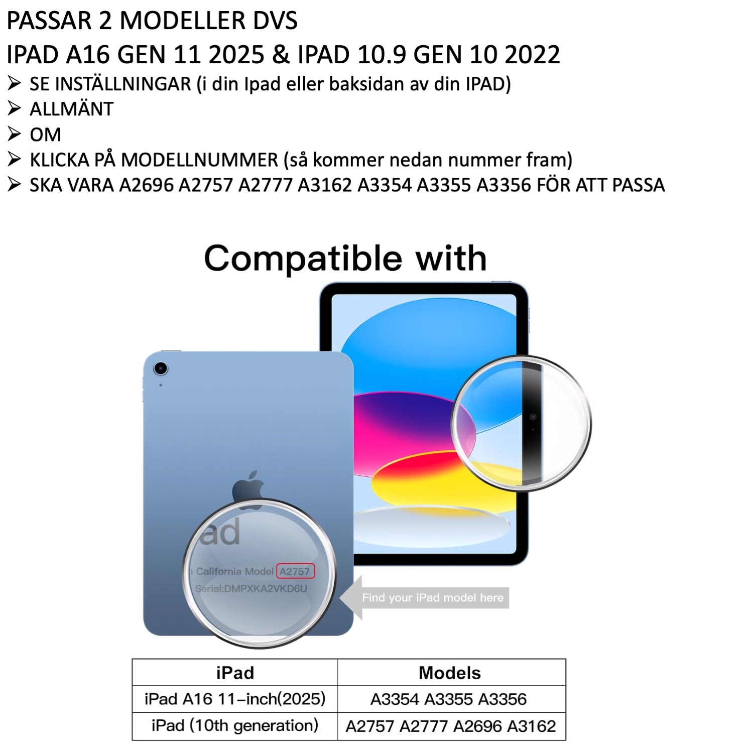 iPad 10,9 gen 10 2022 skärmskydd härdat glas 9H - 2