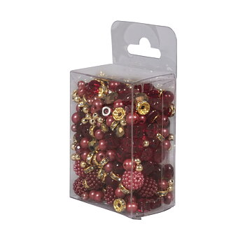 Royal red - Mixade pärlor, 100g, Rayher.