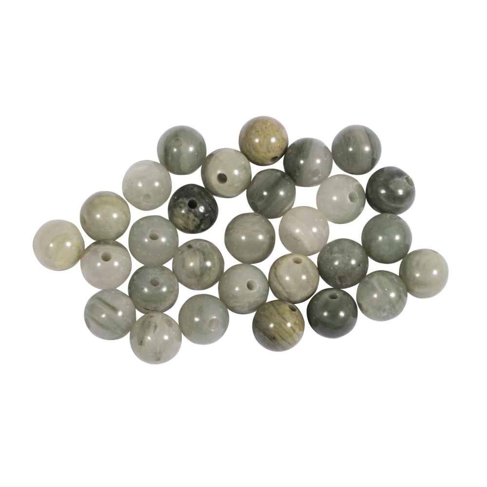 Labradorite  - halvädelsten, 30st, ø 6mm, Rayher