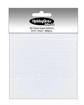 HobbyGros 3D-skumdynor, -2 mm