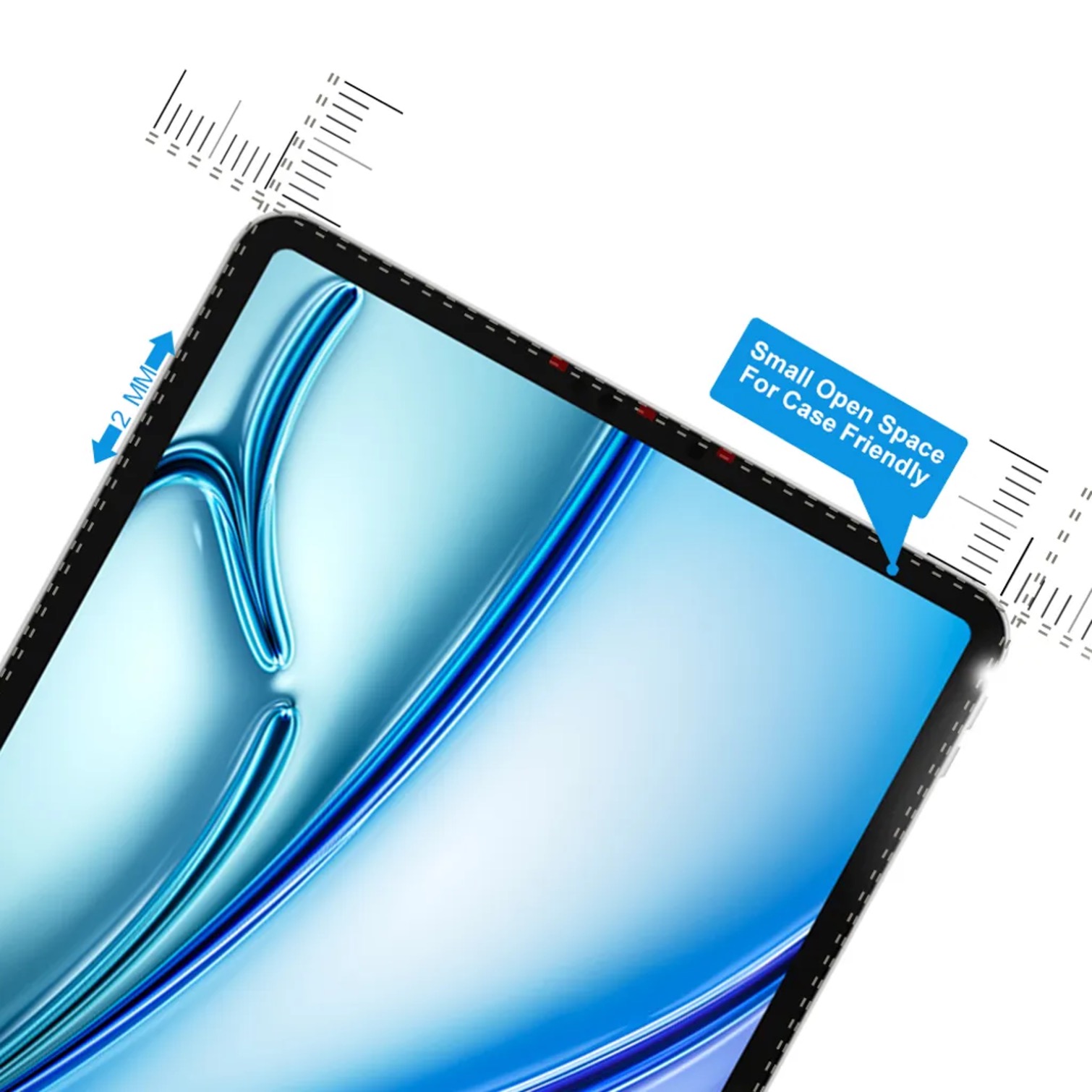 iPad Air 11 tum M3 2025 skärmskydd härdat glas 9H - 8