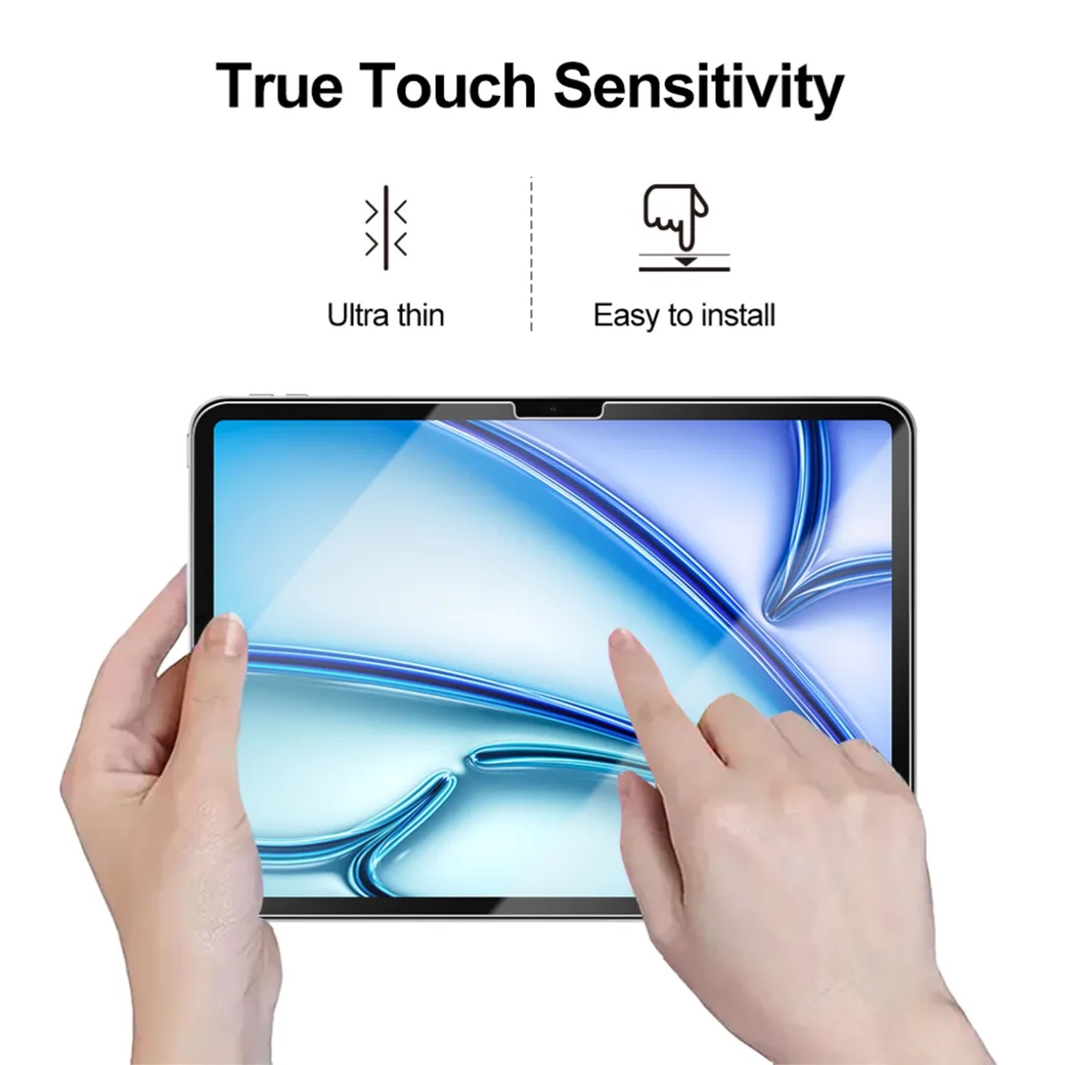 iPad Air 11 tum M3 2025 skärmskydd härdat glas 9H - 10