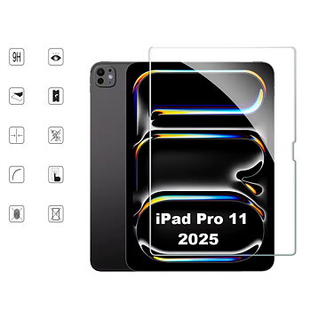 iPad Pro 11 tum M5 2025 skärmskydd härdat glas 9H