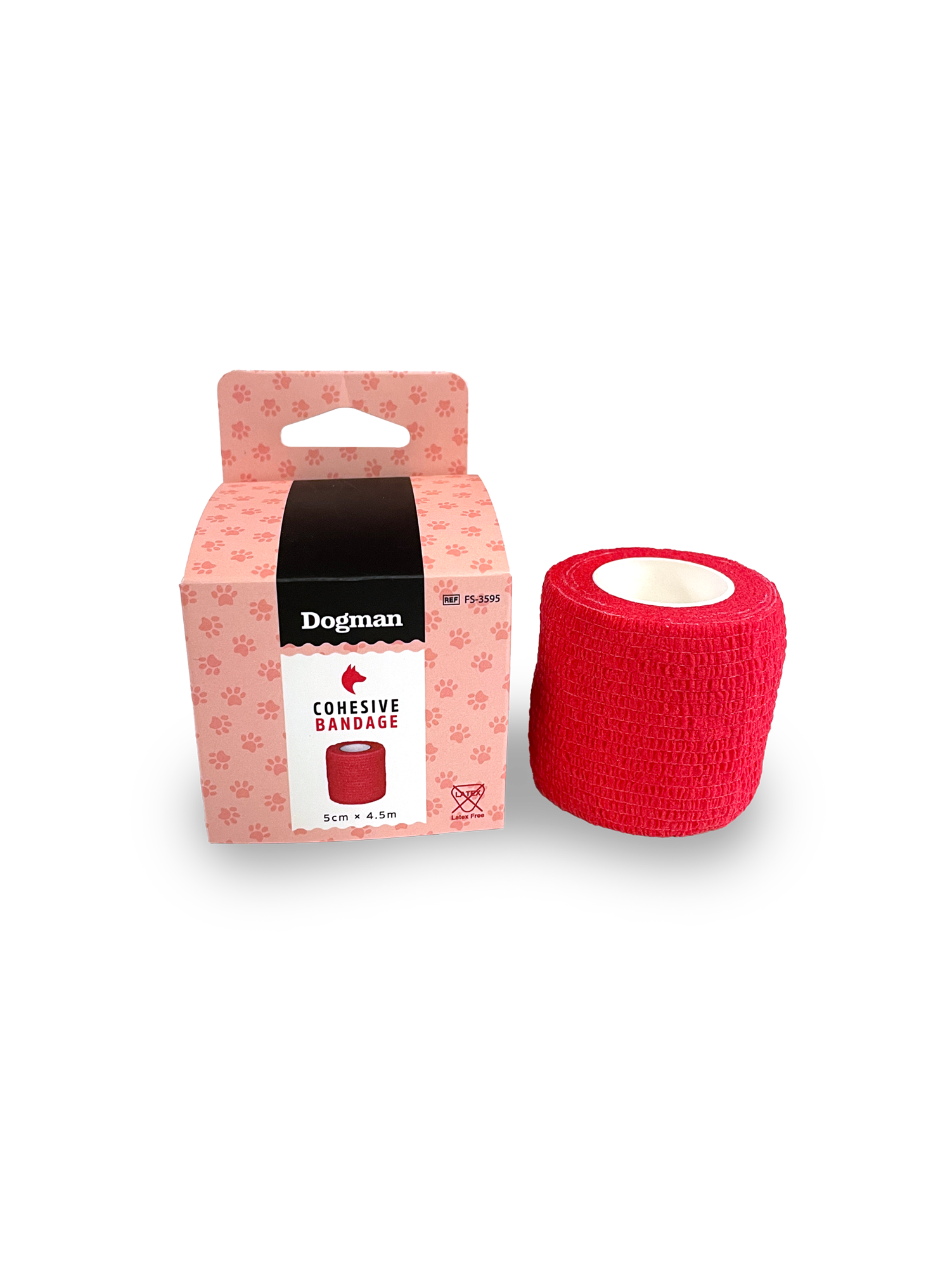 Dogman Självhäftande Bandage Röd