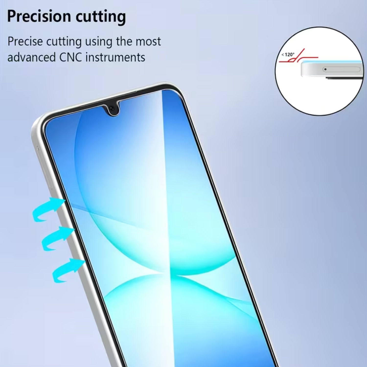 Samsung Galaxy A17 Skärmskydd Härdat Glas Premium 1-pack - 8