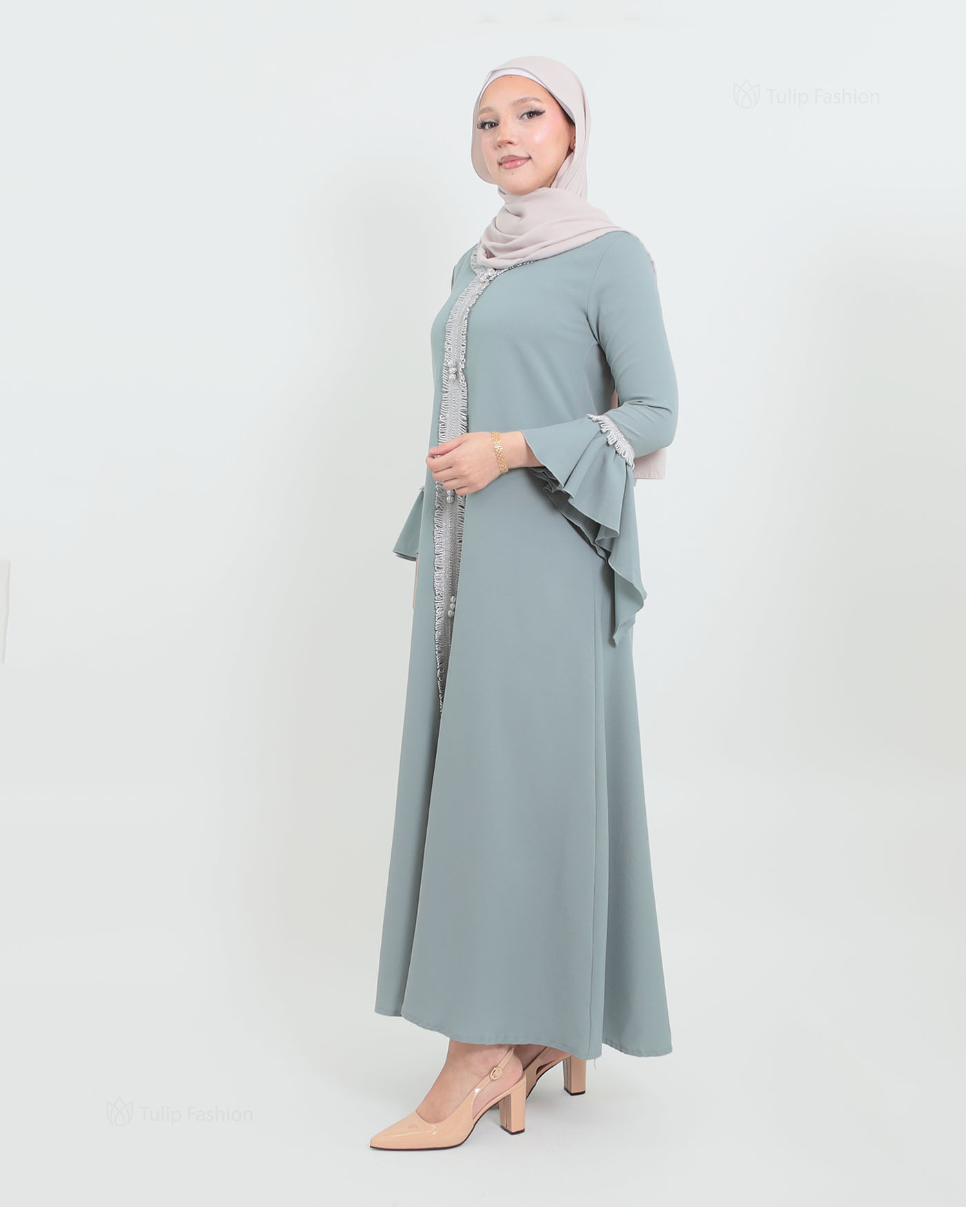 Abaya - Pistachio Green - 7