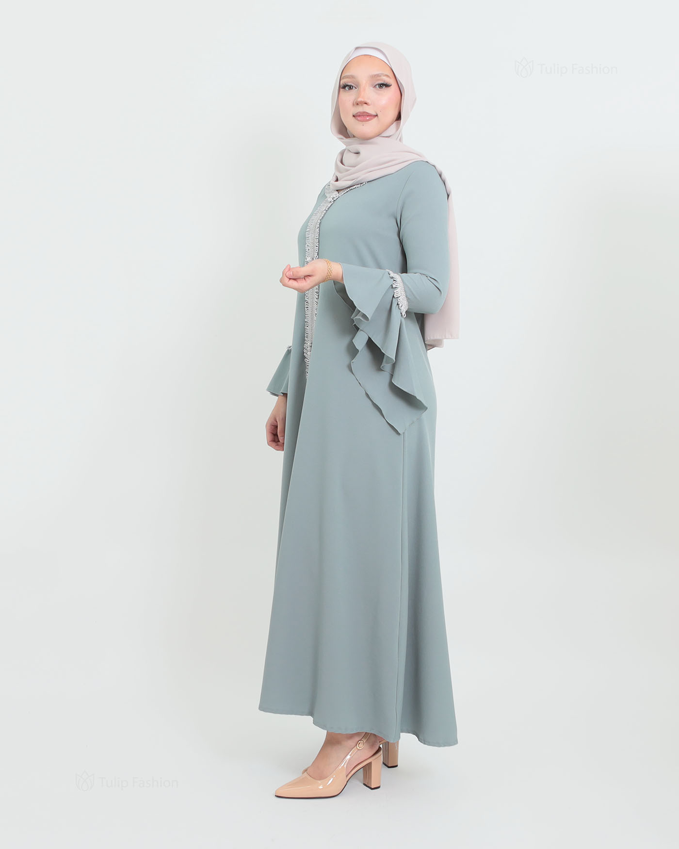 Abaya - Pistachio Green - 2