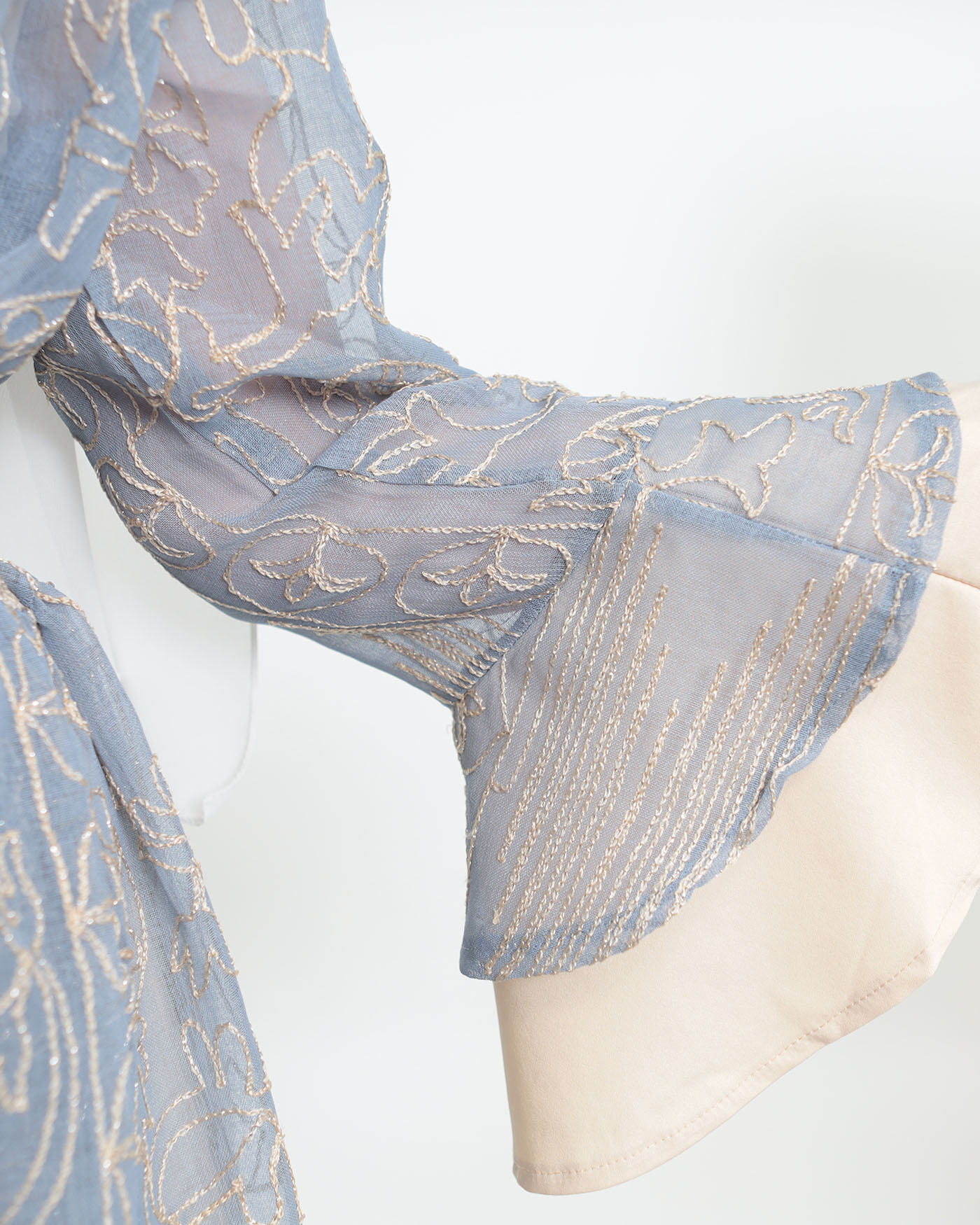 Open Abaya - Sky Blue - 5
