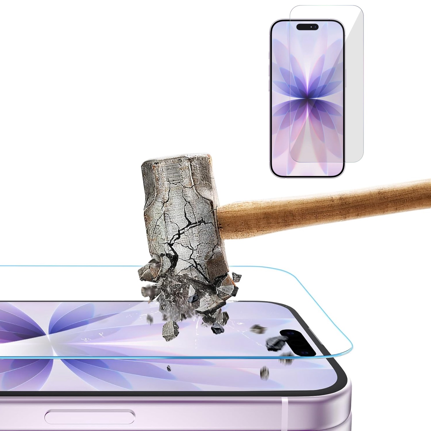 Iphone 17 skärmskydd härdat glas premium 1-pack