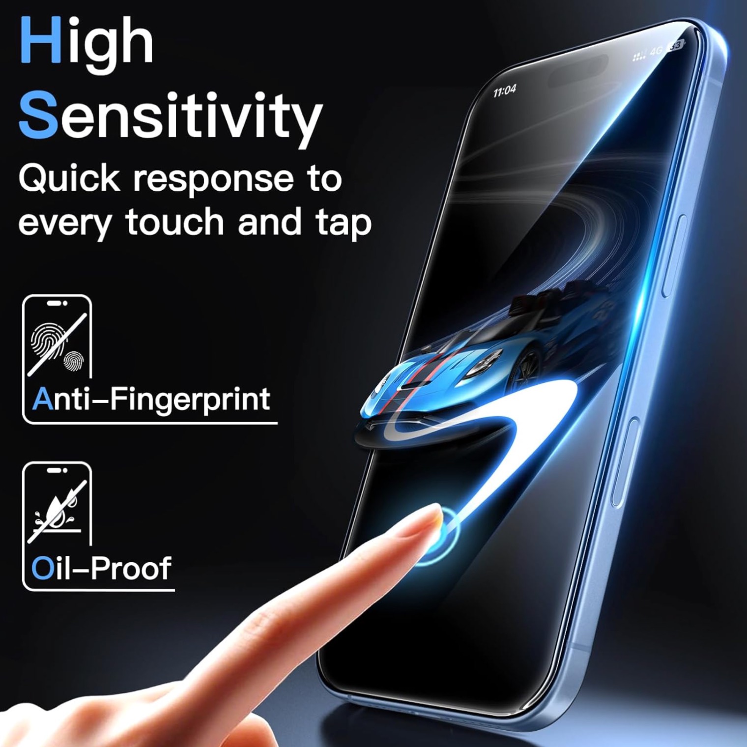 3-Pack Iphone 17 skärmskydd härdat glas premium - 5