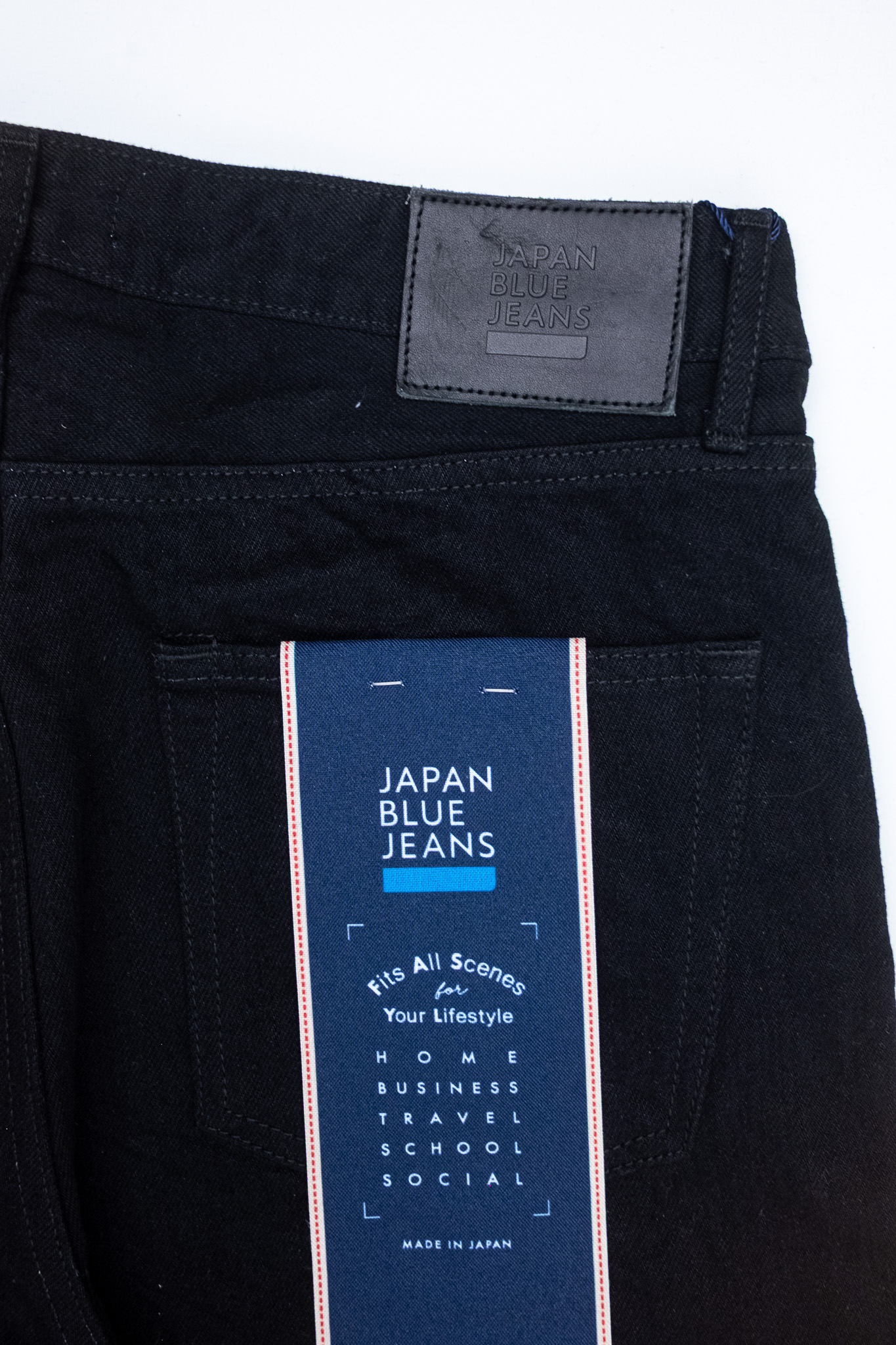 Japan Blue - J514 Black/Black Selvedge Denim Loose 14oz - 9