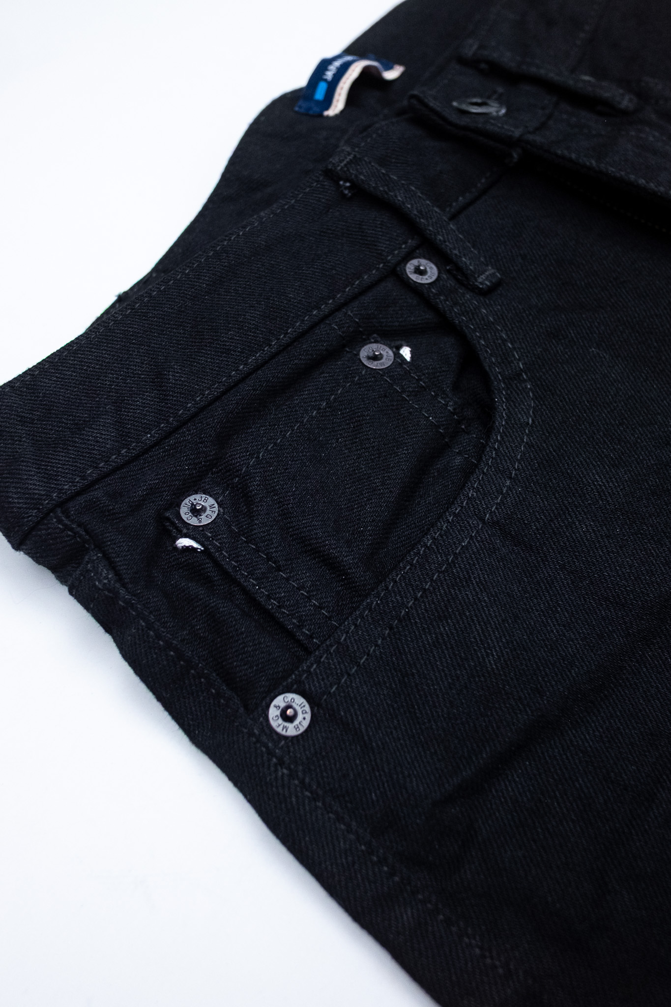 Japan Blue - J514 Black/Black Selvedge Denim Loose 14oz - 5