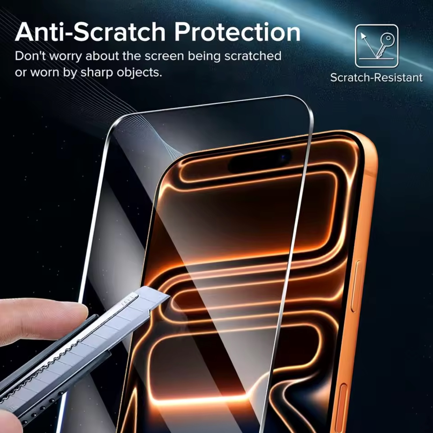 Iphone 17 Pro skärmskydd härdat glas premium 1-pack - 5