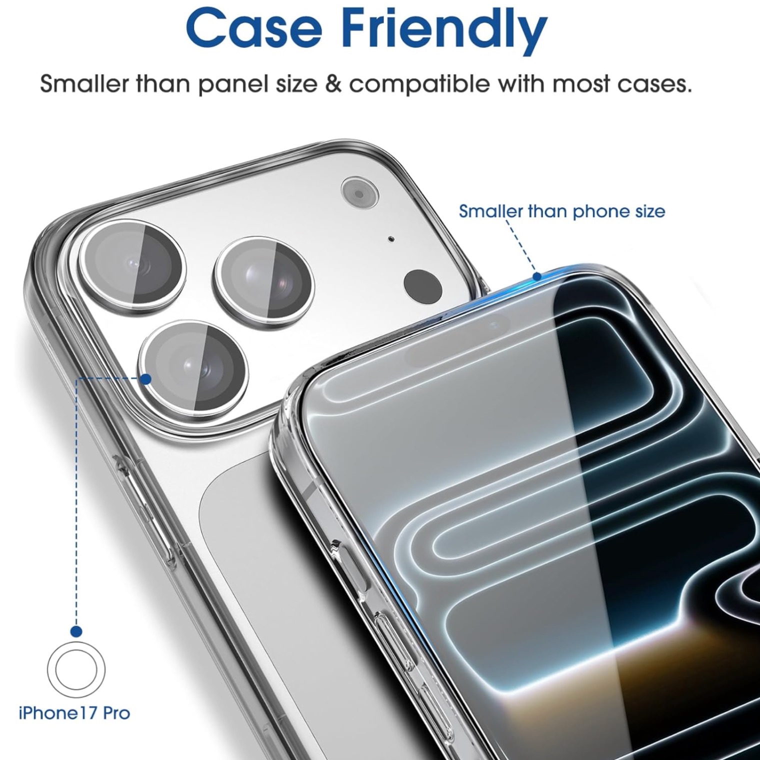 3-Pack Iphone 17 Pro skärmskydd härdat glas premium - 3