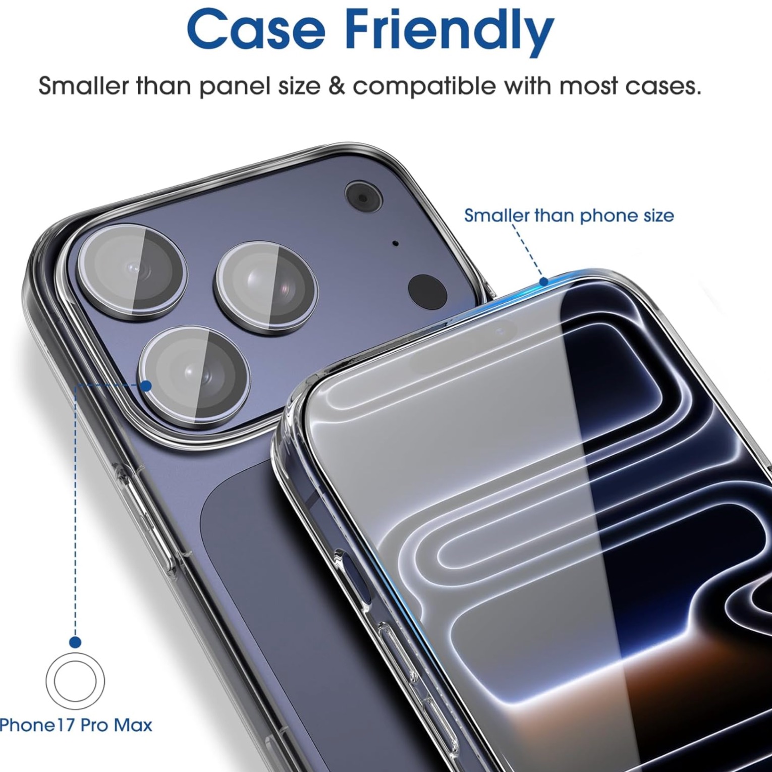 Iphone 17 Pro Max skärmskydd härdat glas premium 1-pack - 3