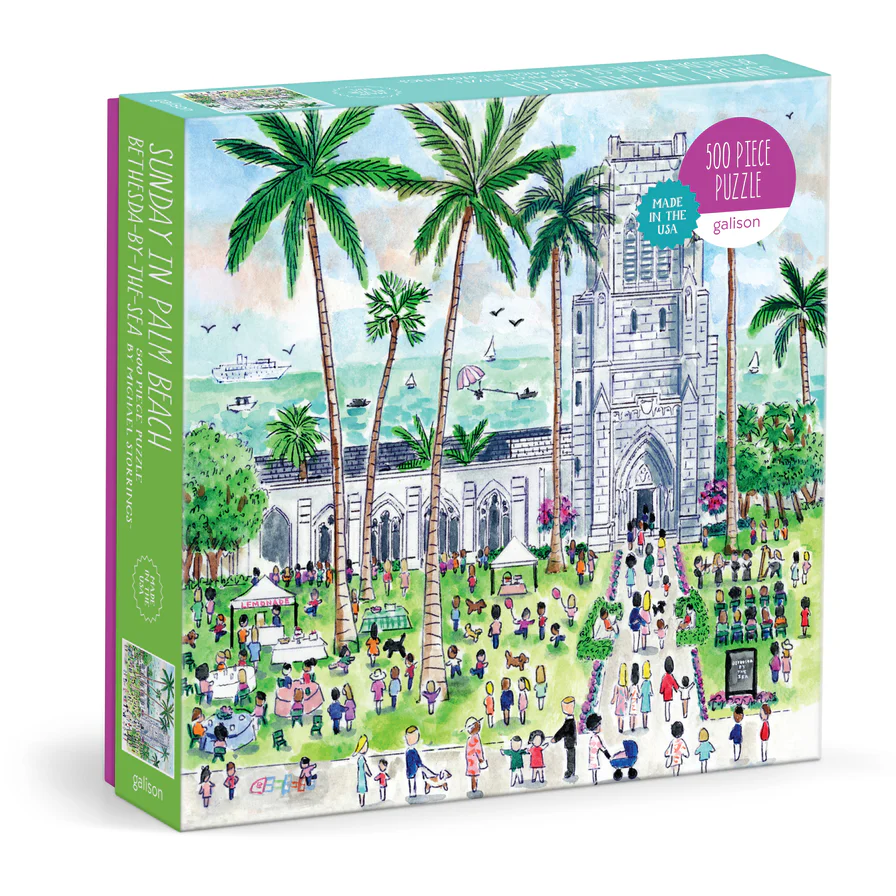 Michael Storrings Sunday in Palm Beach Bethesda by the Sea 500 Piece Puzzle 