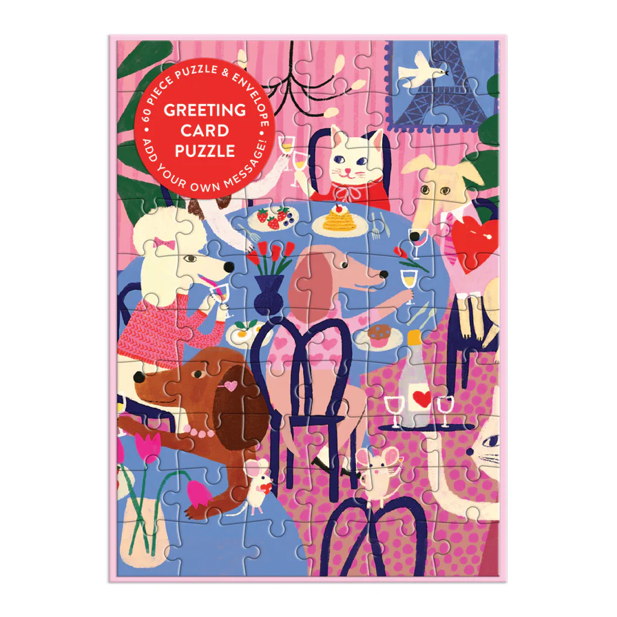 Paws for Love Greeting Card Puzzle (Jigsaw Products)