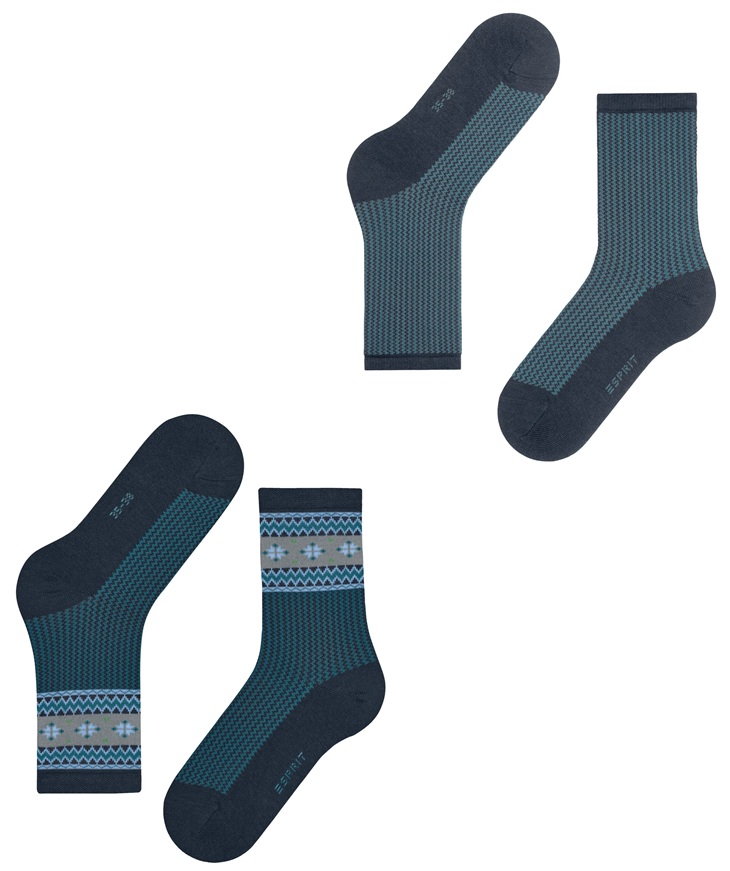 2-Pack Esprit Scandi Women Boot socks - 3