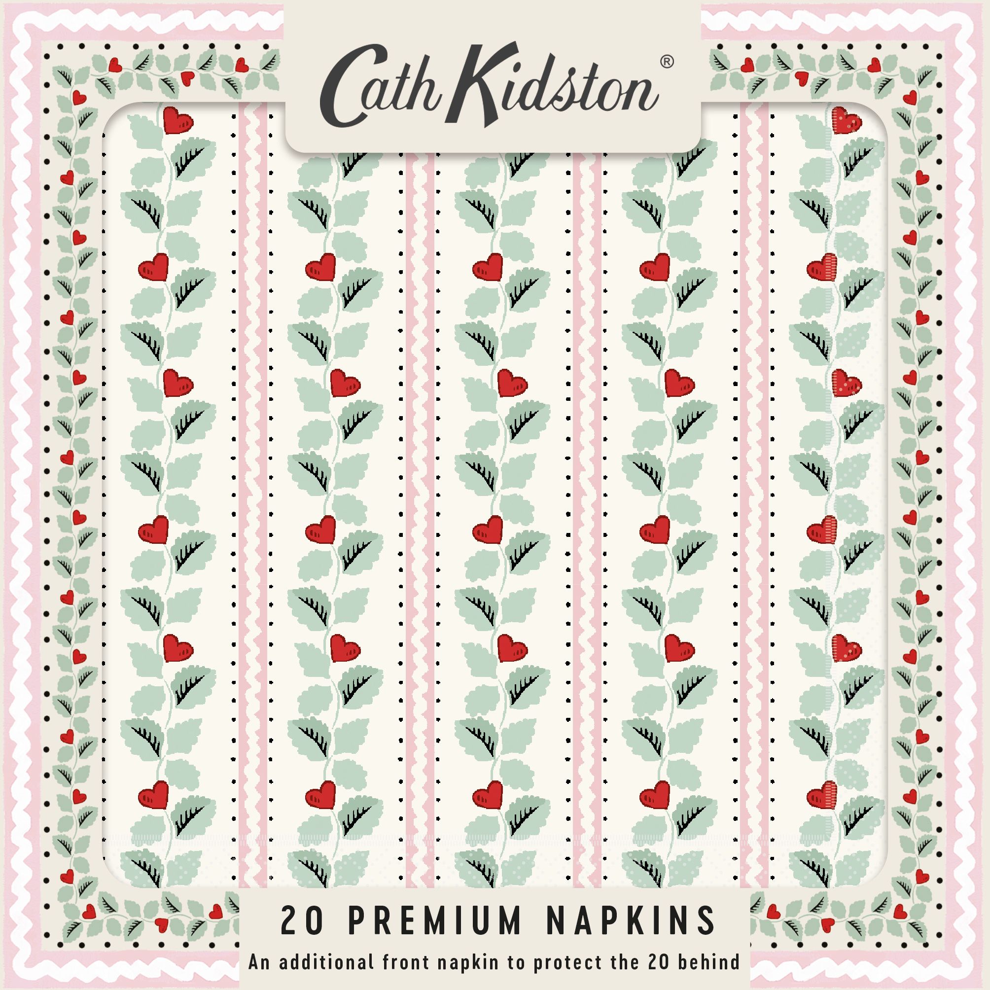 Cath Kidston Heart Vine Napkins