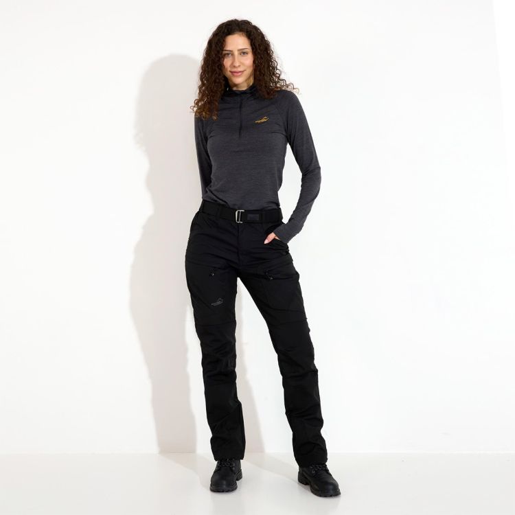 Arrak Outdoor Active Stretch Pants Ladies, Tall - Black - 6