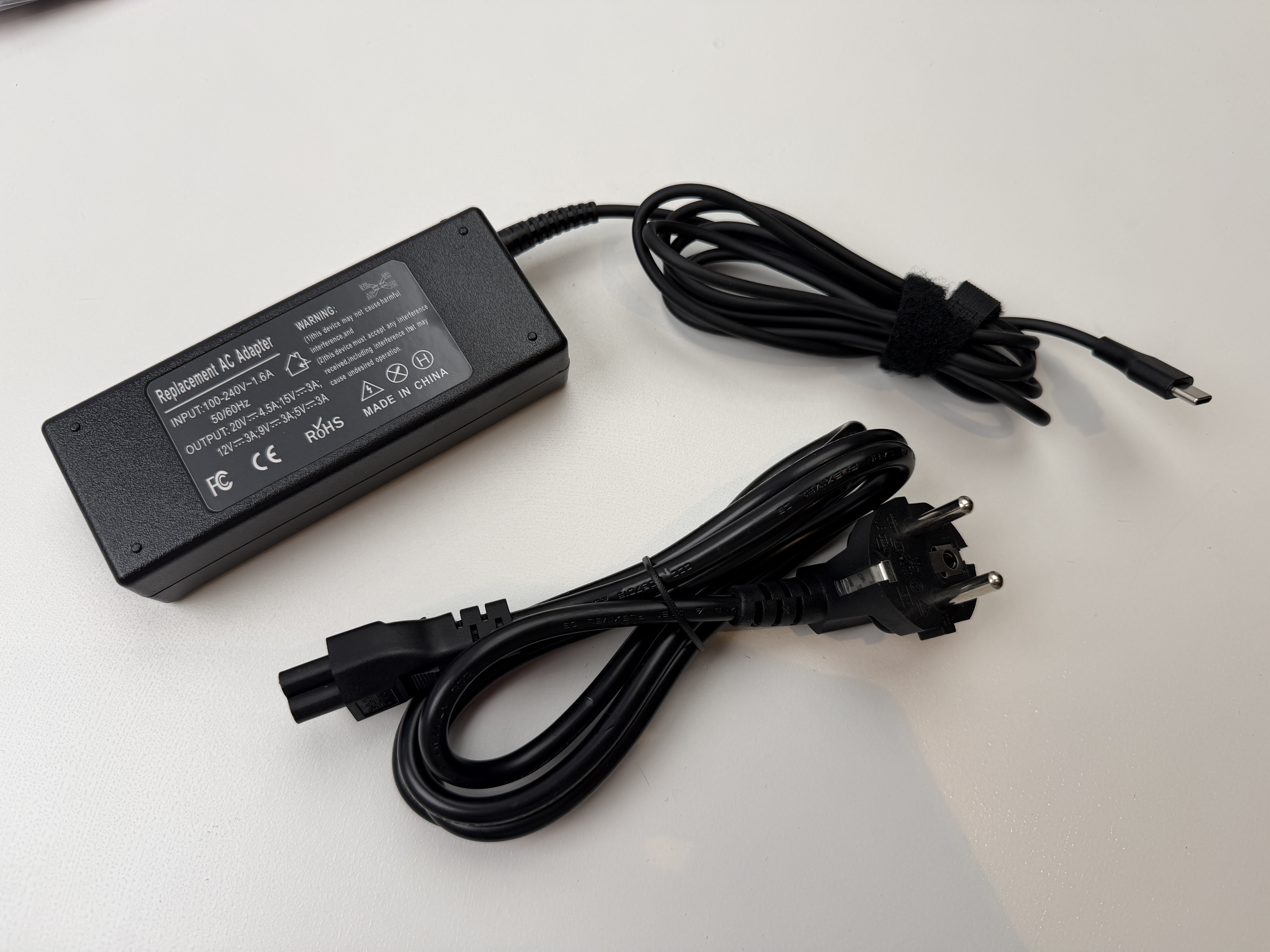 NY! Ersättnings laddare 90W USBC för HP, Dell, Lenovo, MacBook mm 20V 4.5A 15V 3A 12V 3A