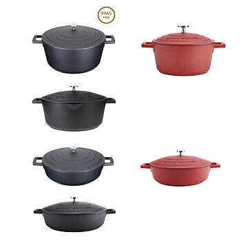 Lättvikts grytor i gjuten Aluminium MasterClass