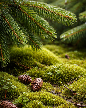 BILDOFT SKOGSSYMFONI / GRAN & GRÖN MOSSA