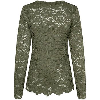 Lace Tee - kaki