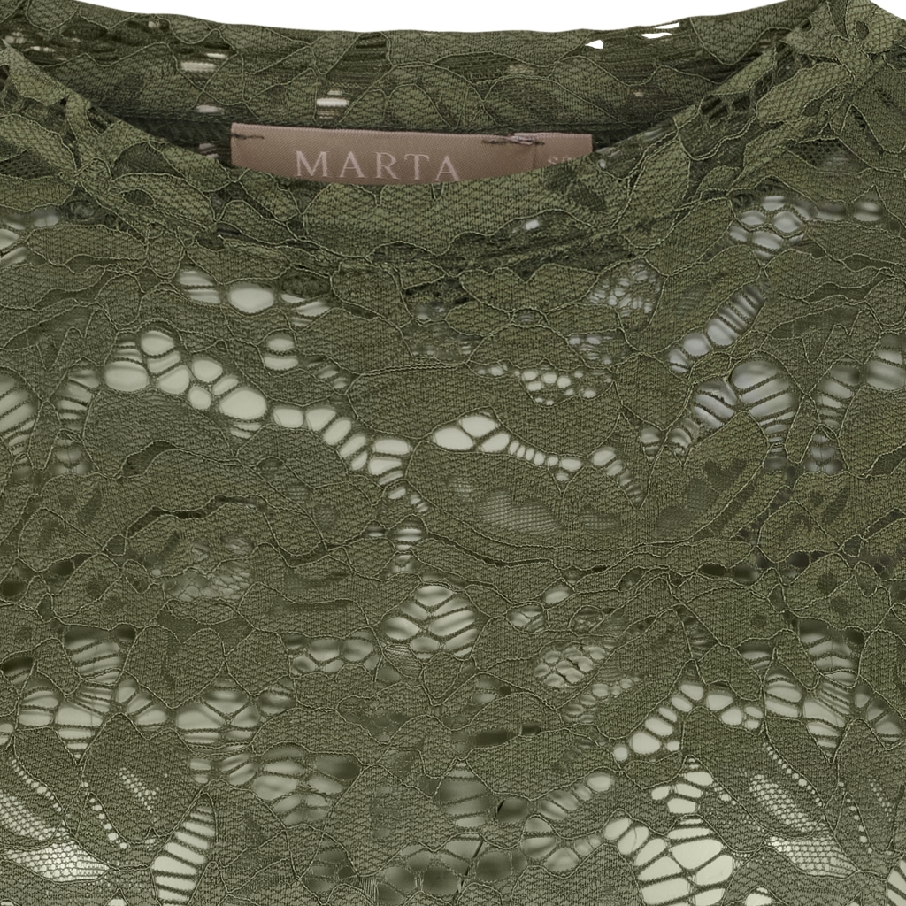 Lace Tee - kaki - 3